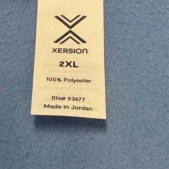 Xersion 2XL Big & Tall Polar Fleece 1/2 Zip Pullover Blue NWT Loose Fit Soft - Picture 5 of 11